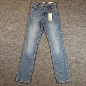 BDG Urban Outfitters Laine Mid Rise Comfort Stretch Slim Straight Jeans 24 NWT‎